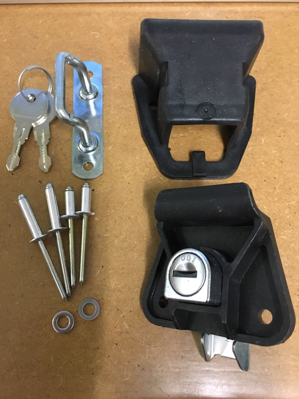 Lock Assembly and protection and Hook for Top Box 110, 130, 190 