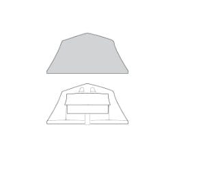 Thule Tepui Autana 4 Canopy + Rainfly Set- Haze Gray